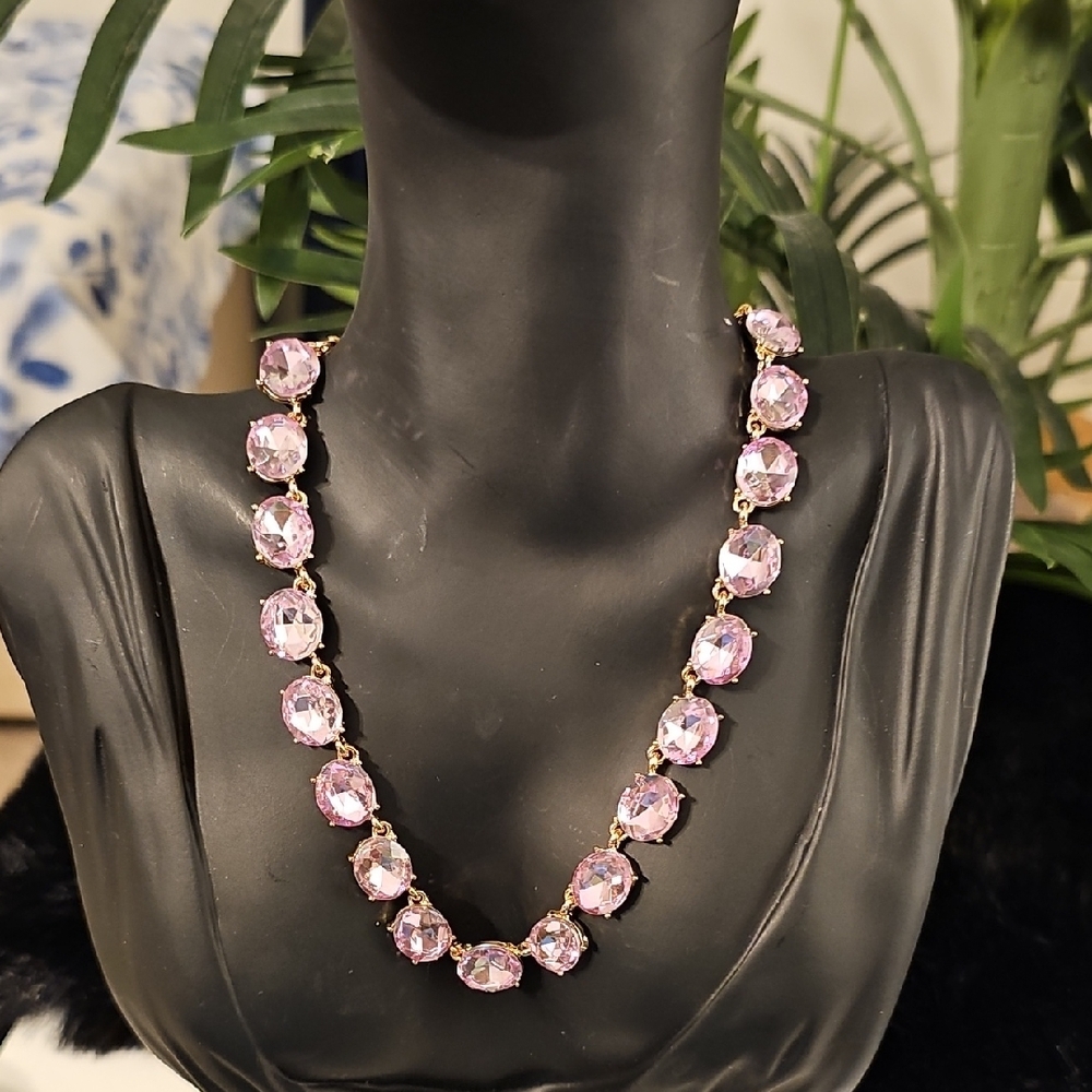 Cato Pink Gemstone Necklace Classic Style